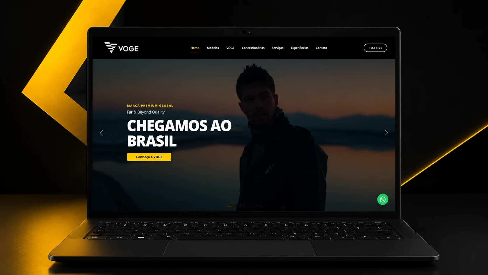 Telas do site da VOGE Brasil
